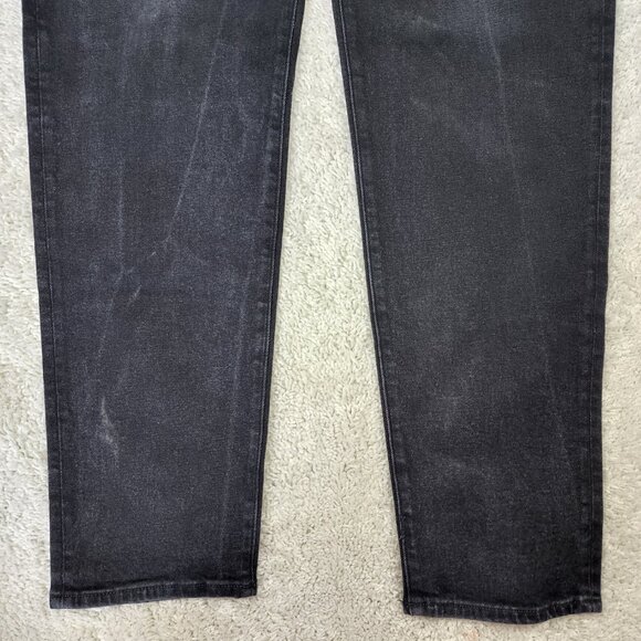 Madewell Men's Jeans 36 X 34 Charcoal Black Relaxed Taper Medium Wash Faded USA - Picture 3 of 8